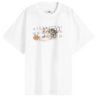 MM6 Maison Margiela Men's Kitten Number Logo T-Shirt in White