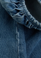 Stine Goya Panelled Denim Midi Dress Blue
