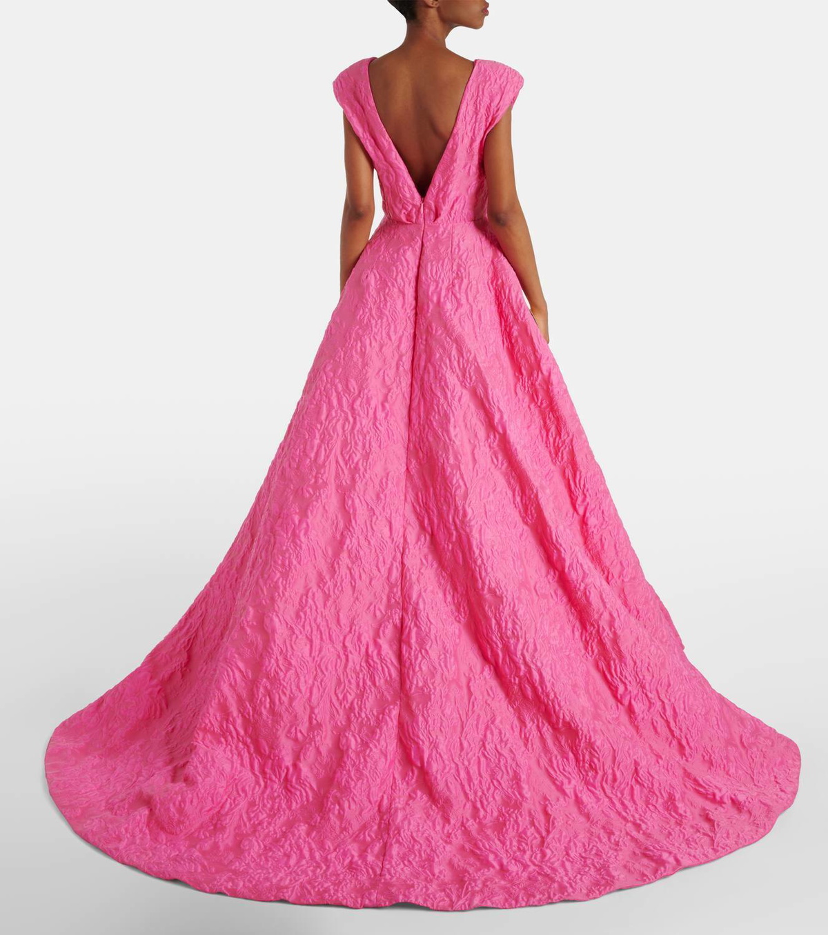 Monique Lhuillier Jacquard gown