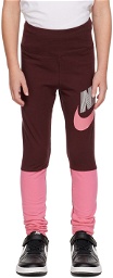 Nike Kids Pink & Burgundy Dance Leggings