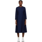 Blue Blue Japan Indigo Yarn-Dyed Flannel Dress