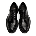 Versace Black Leather Brogues