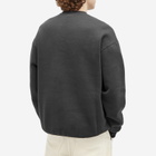 Lo-Fi Men's Identification Crew Sweatshirt in Washed Black