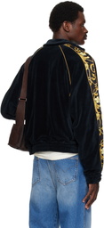 LU'U DAN Black Supa-Sleaze Track Jacket