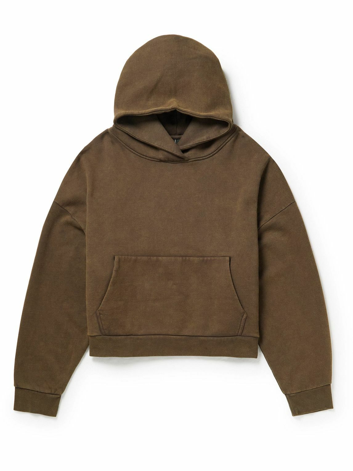 ENTIRE STUDIOS - Cotton-Jersey Hoodie - Brown Entire Studios