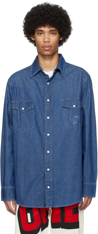 Photo: Sky High Farm Workwear Blue Perennial Denim Shirt