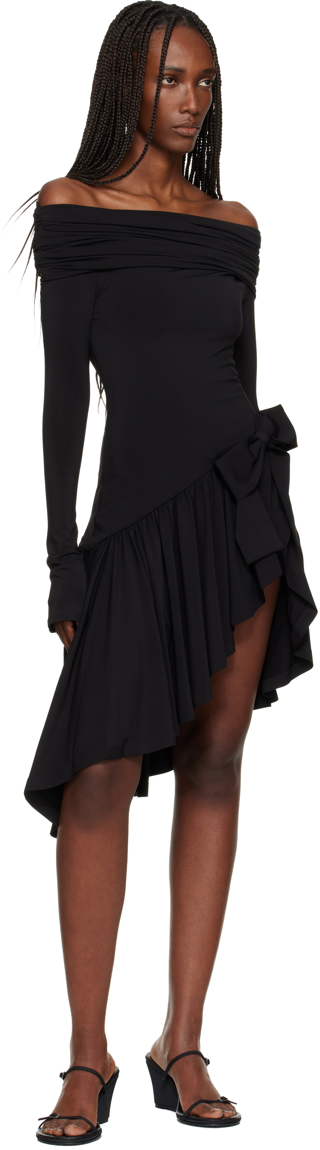 GUIZIO Black Lola Minidress