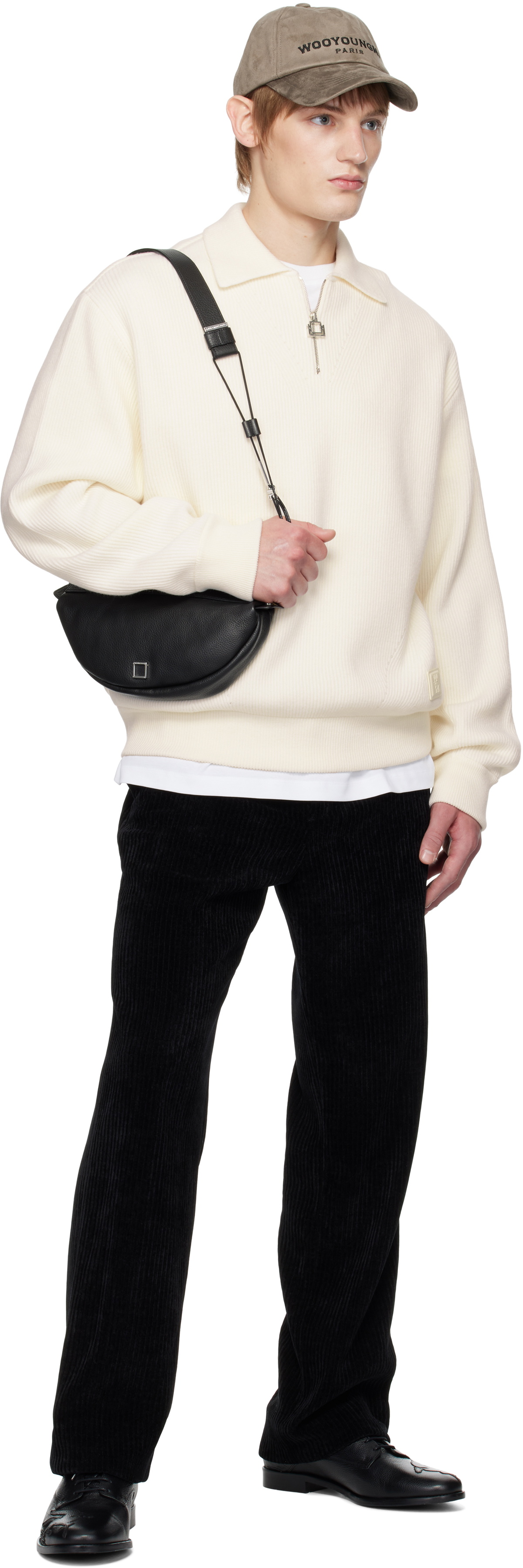 【関税込み】WOOYOUNGMI ブラック ミディアム Moon バッグ WOOYOUNGMI Black Medium Moon Bag Wooyoungmi
