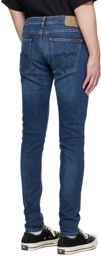 Nudie Jeans Navy Skinny Lin Jeans