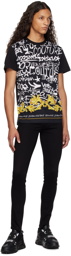 Versace Jeans Couture Black Graffiti T-Shirt