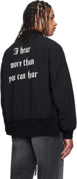 UNDERCOVER Black UP1F4201 Bomber Jacket