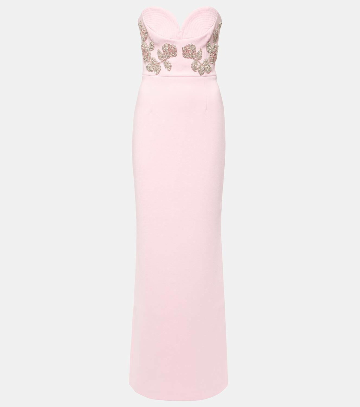 Rebecca Vallance Jenna embellished crêpe gown