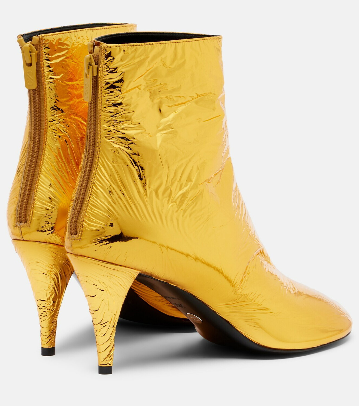 Proenza Schouler Glove metallic leather ankle boots