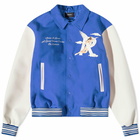 Represent Men's Storms In Heaven Varsity Jacket in Cobalt Blue