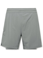 Nike Training - Layered Dri-FIT Yoga Shorts - Gray