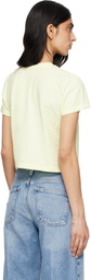 AGOLDE Yellow Adine Shrunken T-shirt