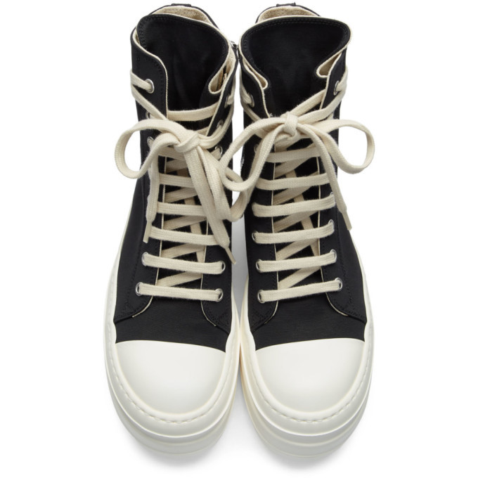 Rick Owens Drkshdw Black Double Bumper Sneakers Rick Owens Drkshdw