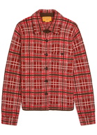 Guest In Residence Dylan Plaid Cashmere Shirt Red