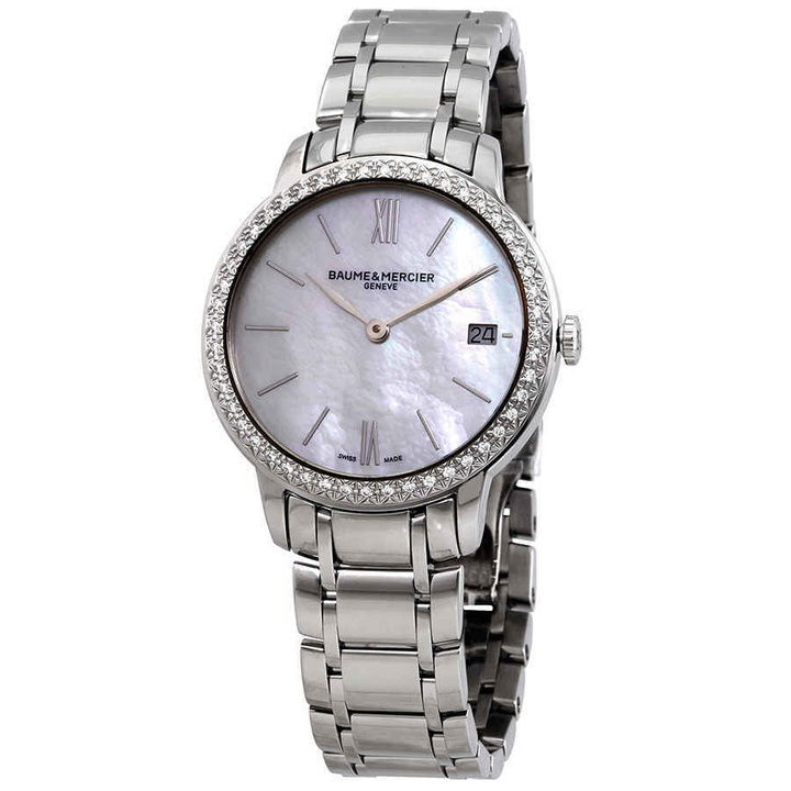 Photo: Baume et Mercier Classima Quartz White Mother of Pearl Dial Ladies Watch 10478