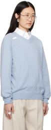 Commission Blue Slash Ivy Sweater