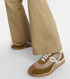Loewe Flow Runner suede sneakers