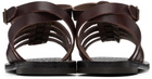 Bonpoint Kids Brown Frama Sandals