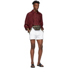 Fendi Black and Red FF Short Sleeve Shirt