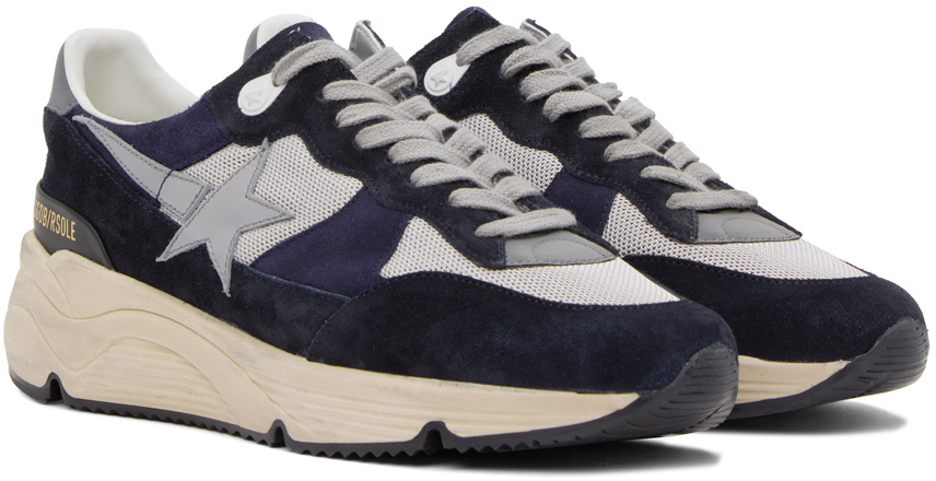 Golden Goose Blue & Gray Running Sole Sneakers Golden Goose