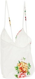 We11done White Slinky Touch Tote
