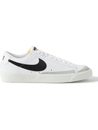 Nike - Blazer Low '77 Suede-Trimmed Leather Sneakers - White