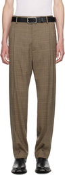 LU'U DAN Beige & Black Tailored Trousers