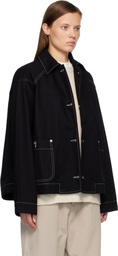 CASEY CASEY Black Drays Travail Denim Jacket