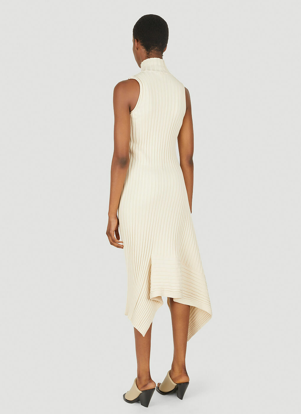 オールインワン・サロペット Stella Mccartney Ribbed Knit Mini Dress With High Neck Stella McCartney - - Hardware-Detailed Ribbed-Knit Mini