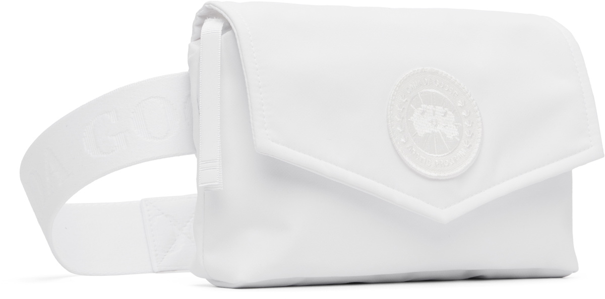 Canada Goose White Mini Waist Pack Belt Bag
