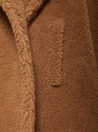 MAX MARA - Apogeo Camel & Silk Teddy Coat W/hood