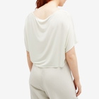 Joah Brown Women's Slouchy Crop T-Shirt in Chalk