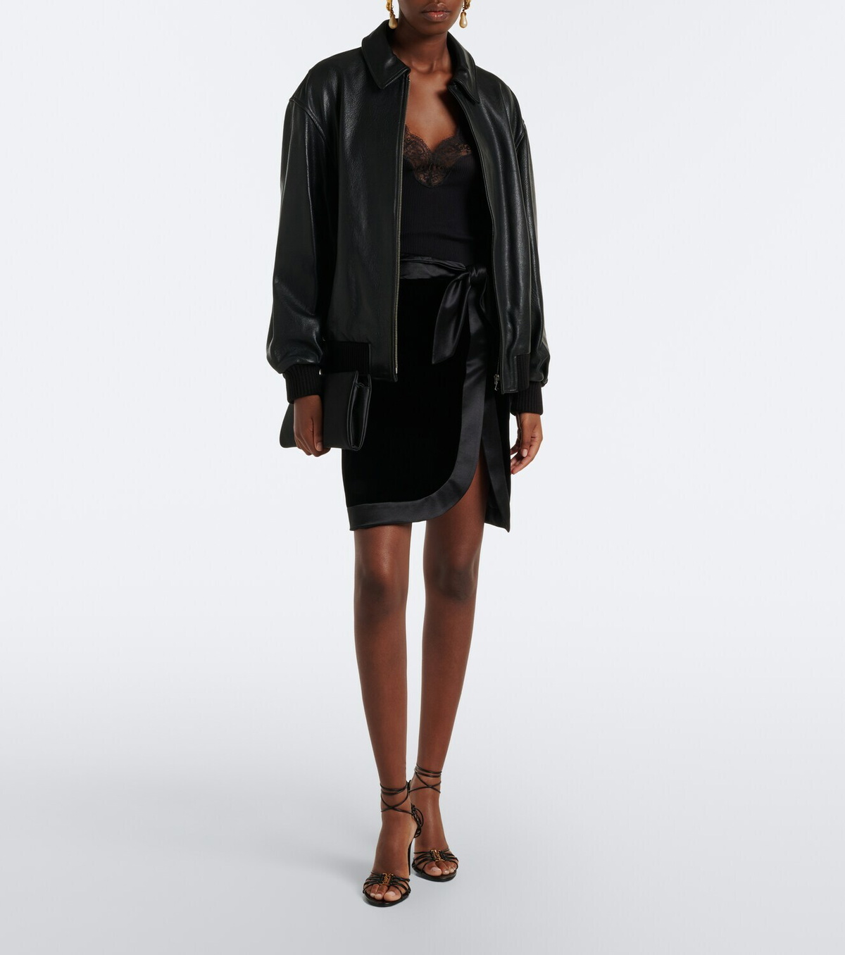 Nour Hammour Toyen leather blouson jacket