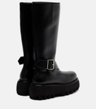 McQueen Leather knee-high boots