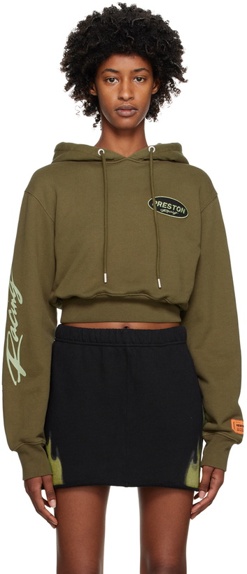 Photo: Heron Preston Khaki Patch Hoodie