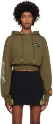Heron Preston Khaki Patch Hoodie