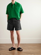 Auralee - Easy Straight-Leg Cotton and Nylon-Blend Shorts - Black