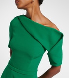 Safiyaa Stephanie draped crêpe cocktail dress