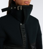 Sacai Paneled cotton-blend blouson jacket