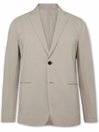 Theory - Clinton Slim-Fit Unstructured Crinkled Nylon-Blend Blazer - Gray