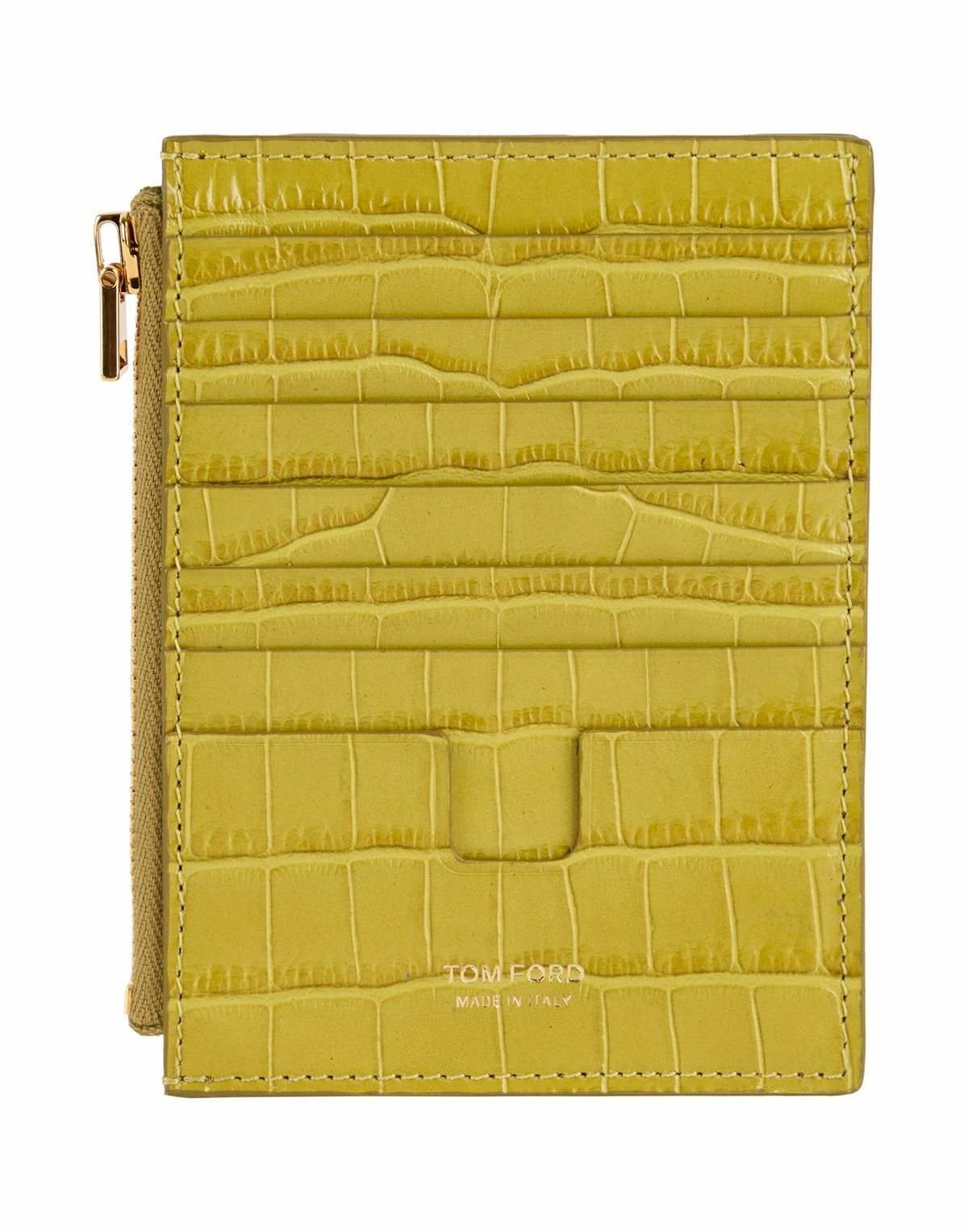 Tom Ford Womens Cardholder Lime in Green