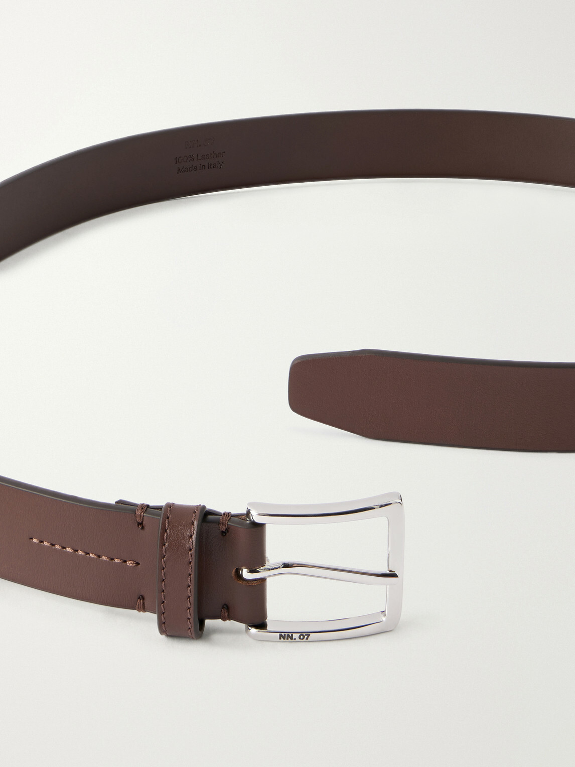NN07 - Ever 90030 3cm Leather Belt - Brown