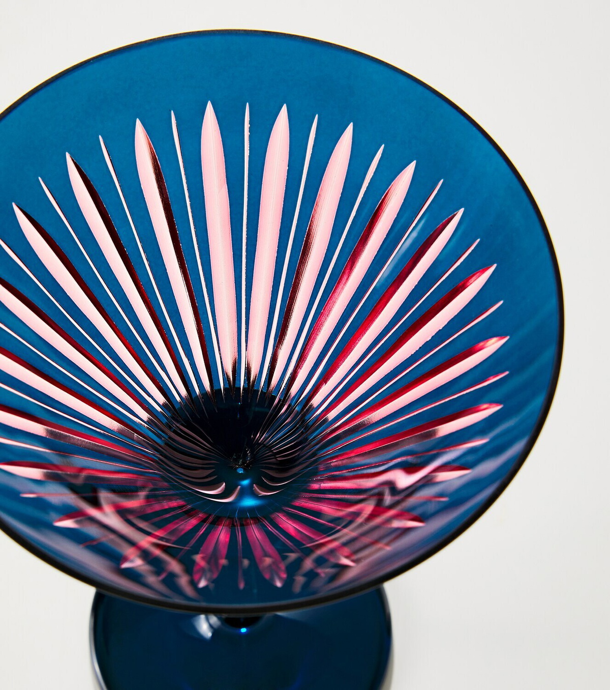 L'Objet Prism set of 4 martini glasses