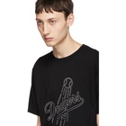 Marcelo Burlon County of Milan Black LA Dodgers T-Shirt