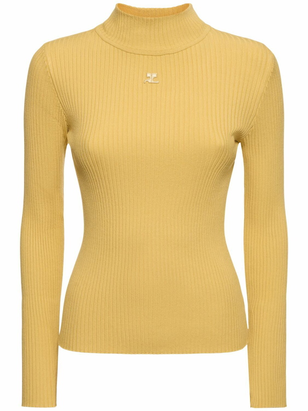 Photo: COURREGES Re-edition Knit Viscose Blend Sweater