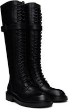Ann Demeulemeester Black High Danny Tall Boots